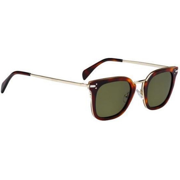 Celine Sunglasses Havana Gold w/Green Lens - Picture 2 of 3